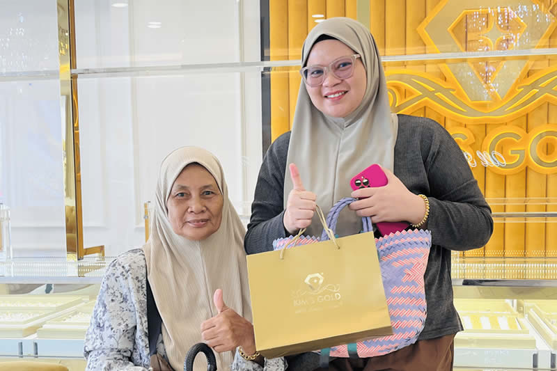Penggambaran Foto Pelanggan di Hadapan Kedai