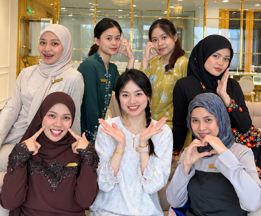 Pasukan perunding kedai emas Kim's Gold Muar