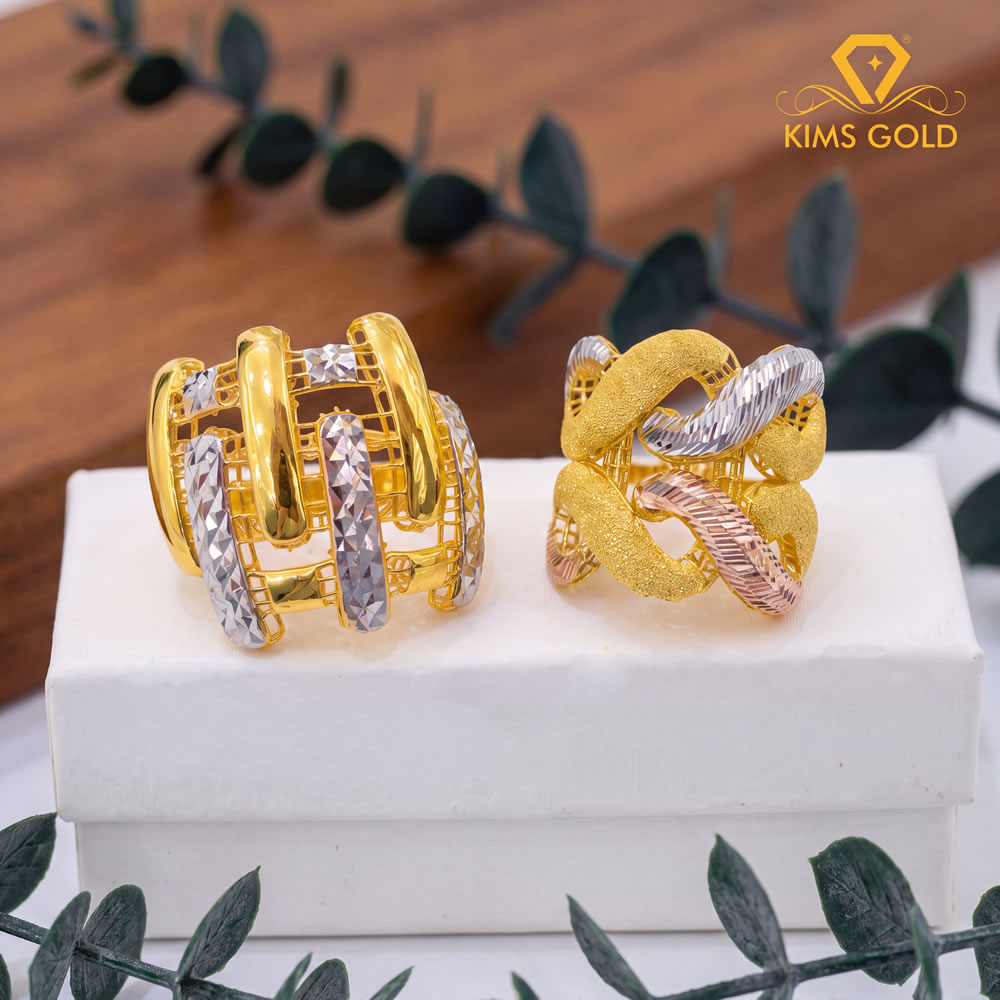 Cincin Fesyen Emas 916 dari Kim's Gold Melaka